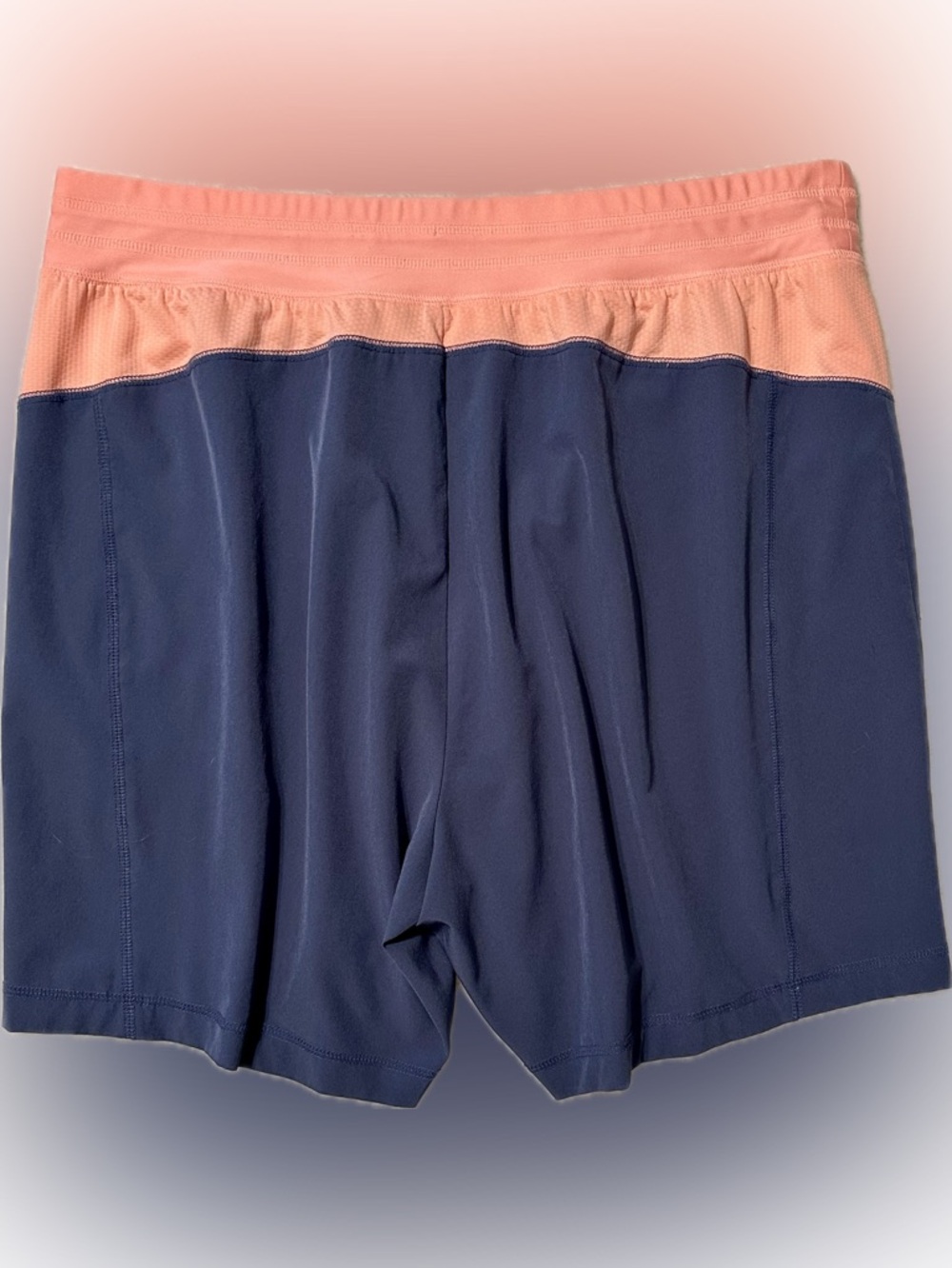Sporty Shorts- quick dry- blue & coral - Women's XL - Picture 2 of 5
